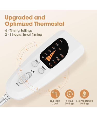 Qcwwy Electric Foot Warmer - 6 Gear Intelligent Heating Pillows & Boots for Optimal Comfort | International Shipping Available - Buy Online on GoSupps.com