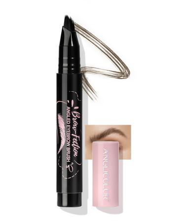 Anglicolor Crayon Sourcils Facile Utiliser Crayon Sourcils Microblading Naturel Brosse Sourcils S chage Rapide Longue Tenue 24 heures Polyvalent ((02tawny brown))