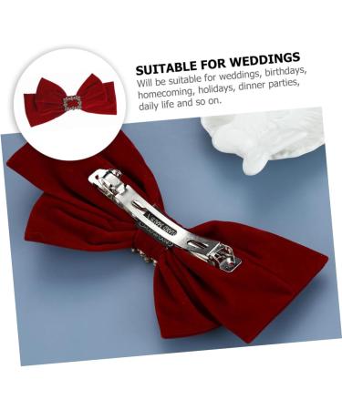 Abaodam Hair Accessories Bowknot Barrettes Bowknot Hair Clip Alligator Clip Bows Hair Bows Barrettes Floral Bow Hairpin French Hair Bows Ribbon Hair Clip Wedding Flowers Flannel Miss - Buy Online on GoSupps.com