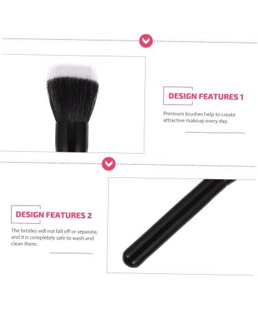 PLAFOPE 2 Pcs Highlight Brush Makeup Brush Cream Blush Brush Eyeliner Brush Flat Blush Brush Wooden Handle - Buy Online on GoSupps.com