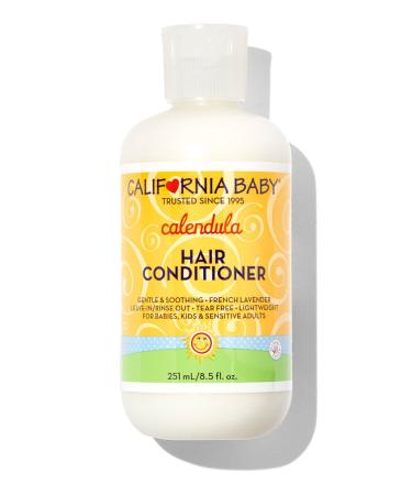 California Baby Calendula Hair Conditioner | 100% Plant-Based Ingredients (USDA Certified) | Softens & Detangles Hair | Lavender Scent | Allergy-Friendly | Babies  Adults & Kids Conditioner for Dry & Sensitive Skin | 251...