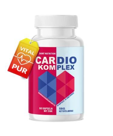 Saint Nutrition Original Cardio Complex Capsules for Men and Women Superior Heart Quality 60 Capsules 30 Day Supply
