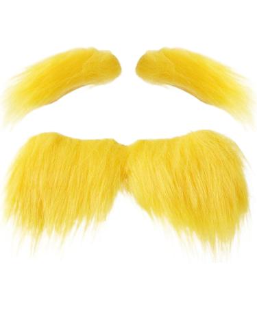 Moustache blonde | Costume de moustache de No l | Fournitures de f te auto-adh sives amusantes pour les f tes de fin d'ann e v nements de feu de d'automne de cosplay maquillage f 1 ml (Lot de 1) - Buy Online on GoSupps.com