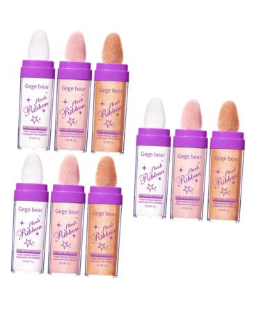 Healvian 9 Pcs Highlight Pat Powder Shimmering Powder Highlighter Glitter Powder Highlighter Body Plastic