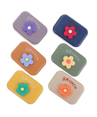 Healvian 6st Invisible Accompanying Box Eye contact contact lens organizer mirror film Practical lens case lens tank glasses case storage box plastic