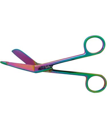 SanDBros Titanium Colour 5.5 Bandage Scissor - Stainless Steel First Aid Dressing Tool for Students, Nurses & Paramedics - Buy Online on GoSupps.com