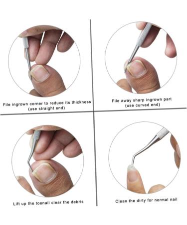 minkissy 3 Sets Nail Trimmer Stainless Steel Nail File Silver Color Grooming Kit Everyday Dal Limas De U as for a Friend Manicure Kit Daily Life Nail Scissors Long Handle Elder - Buy Online on GoSupps.com