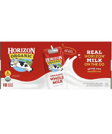 Horizon Organic Whole Milk, 18 pk./8 fl. oz.