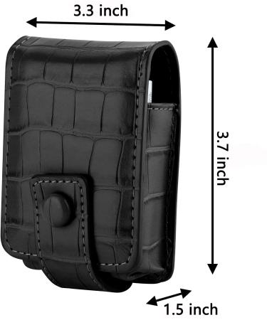 HSK_Mall Mini Lipstick Case with Mirror - Portable Lipstick Holder for Purse, Travel Makeup Pouch - Black - Buy Online on GoSupps.com