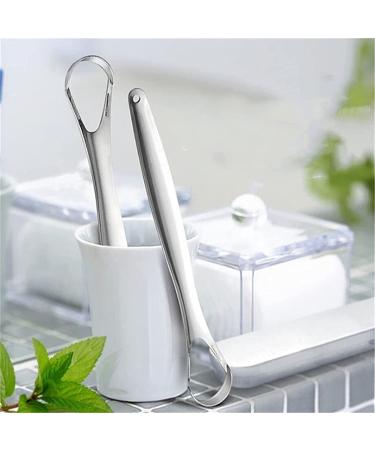 Stainless Steel Tongue Cleaner - Wide Head Design for Optimal Oral Hygiene | Eco-Friendly & Durable - Buy Online on GoSupps.com