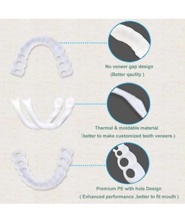 2 Pairs of Men's and Women's Temporary Cosmetic Confident Smile - Enhance Your Look Today - Buy Online on GoSupps.com