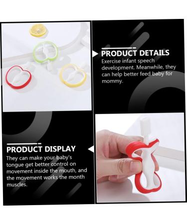 Toyvian 3pcs Teether Tooth Brush for Kids - Baby & Toddler Toothbrushes Set | Infant Molar Toys with Silica Gel - Anti-Eating Hands Grinder for Newborns - Buy Online on GoSupps.com