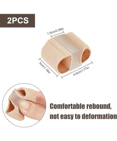 Silicone Toe Extensor Hallux Valgus Correction - 2 Pack Gel Large Toe Spacers | Double-Hole Orthosis for Bunions & Overlapping Toes - Unisex - Buy Online on GoSupps.com