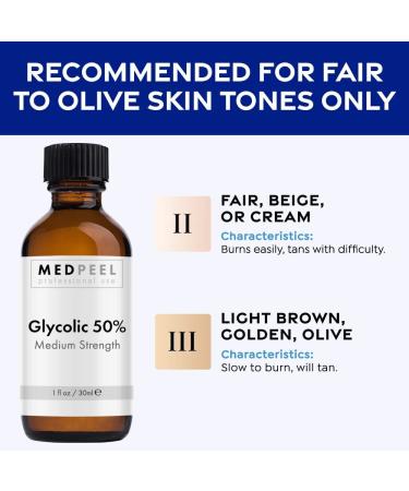 MedPeel Glycolic Acid 50% Essential Peel Kit - Medium Strength Chemical Face Peel for Fine Lines, Wrinkles, and Dark Spots - 1oz/30ml (Kit of 3) - Buy Online on GoSupps.com