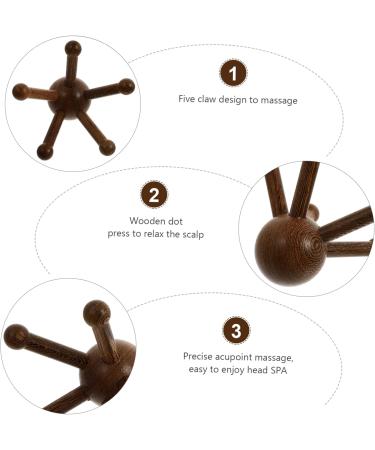 FOMIYES 5-Pack Wooden Thai Massage Devices | Hand & Scalp Massager Tools for Pain Relief - Buy Online on GoSupps.com