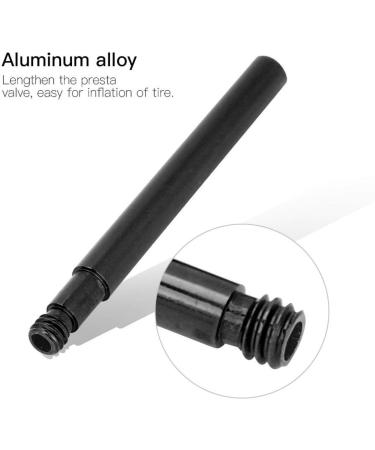 2 Pack Black 60mm Bicycle Presta Valve Extender Inner Tire Valve Accessory - Buy Online on GoSupps.com