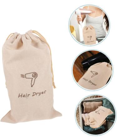 PLAFOPE Hair Dryer Bag Storage Portable Pouch Draw Bag Dryer Travel Organizer for Hair Multi-use Linen Linen Hair Dryer Bag - Buy Online on GoSupps.com