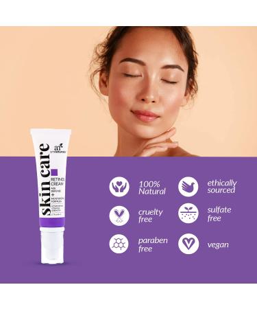 Artnaturals Anti-Aging Retinol Cream-Moisturizer with Hyaluronic Acid, Vitamin E, C, Aloe Vera - 1.7 Fl Oz - Buy Online on GoSupps.com