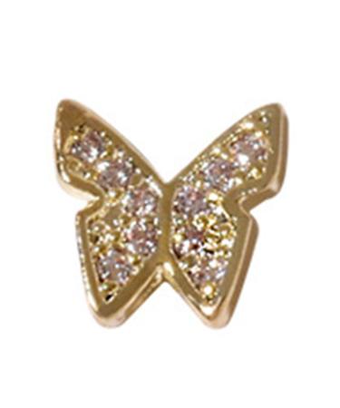 Cubic Zirconia Manicure Decor Exquisite Elegant Cubic Zirconia Eye-catching Nail Stud Nail Beauty Accessory Manicure Decor DIY Golden 1