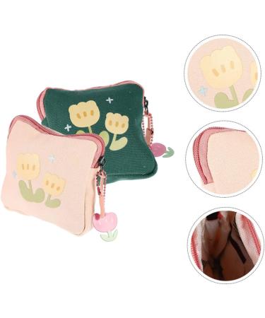 Gleavi Reusable Cotton Storage Bag for Women's Bandages & Menstrual Pads - 2 Pack (15.5x15.5cm) - Eco-Friendly & Stylish - Buy Online on GoSupps.com