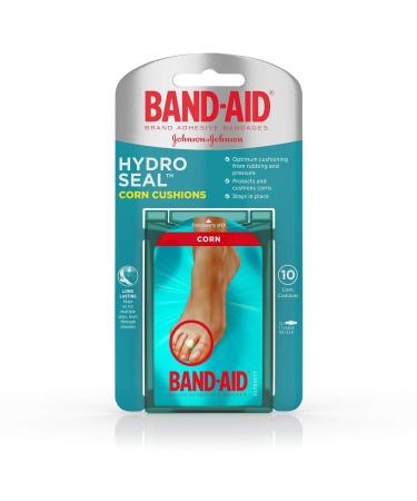 BAND-AID Brand HYDRO SEAL CORN CUSHIONS, 10 COUNT Medium (Pack of 4)