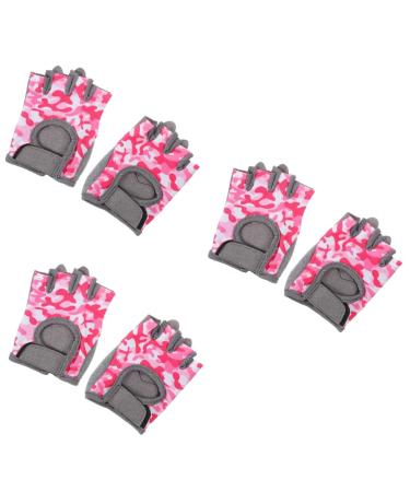 Melistes 3 pairs of children bike gloves bike accessories fishing accessories Fitness gloves Fitness gloves Winter gloves riding gloves bicycle gloves girls child elasticity nylon 11.50x8.50cmx3pcs as shown x 3 pieces
