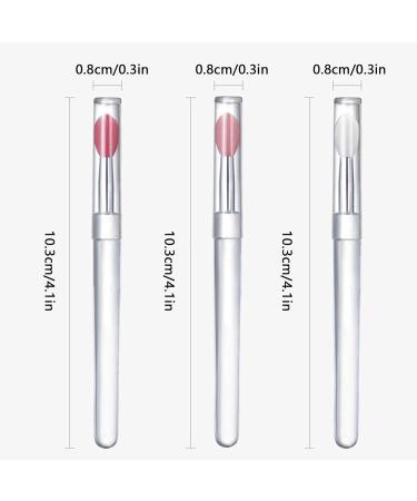 Yabauuop Lip Gloss Brush Applicator Silicone | Reusable Lip Balm Applicator Portable Silicone Lip Brush Lip Gloss Balm Applicator Eyeshadow Lip Scrub Brush Applicator Lip Applicators - Buy Online on GoSupps.com