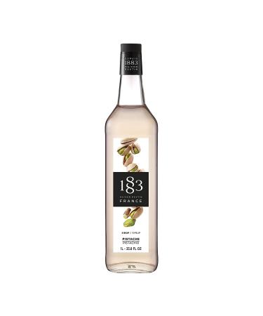 1883 Maison Routin Premium Pistachio Syrup for Cocktails & Mocktails Glass 1L