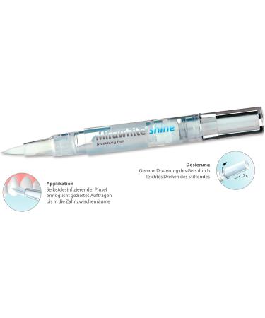 Miradent Mirawhite Shine Bleaching Gel 1.8 ml - Gentle Peroxide-Free Whitening for Bright White Teeth | Hygienic Formula with Active Oxygen - Buy Online on GoSupps.com