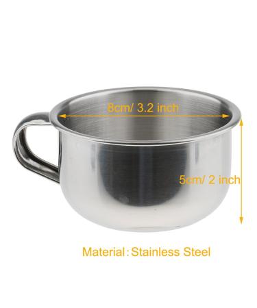 Perfeclan Steel Shaving Bowl Cup for Brush Cream Premium Hairdresser Bathroom Accessories - Buy Online on GoSupps.com