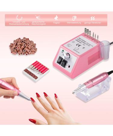 Electric Nail Miller - Professional Nail Milling Cutter Kit 30000 RPM for Acrylic & Gel Nails | Ideal for Home & Salon Use | Perfect Valentine's Day Gift - Buy Online on GoSupps.com