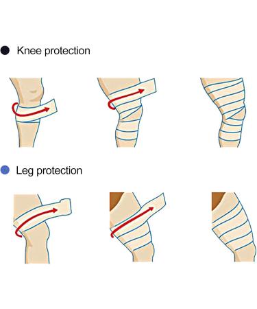 Foam Underwrap Sports Wrap - Athletic Tape & Pre Wrap for Elbows Knees Ankles | Blue Foam Bandage - Buy Online on GoSupps.com