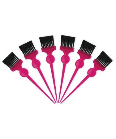 Termix Soft Black Fiber Color Tinting Brush Fuchsia Small Set of 6