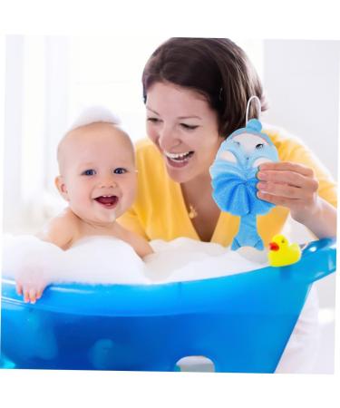 2pcs Children's Bath Ball | Toddler Shower Accessories | Cartoon Loofah Sponge Washcloths for Kids | Body Scrubbers for Baby - Buy Online on GoSupps.com