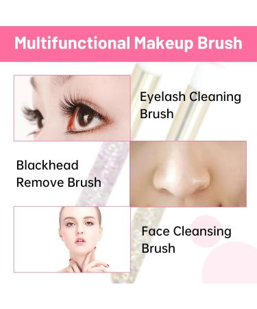 20pcs Eyelash Shampoo & Pore Deep Cleaning Brushes - Peel Off Blackhead Remover Tool for Makeup & Eyelash Care - Buy Online on GoSupps.com