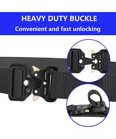 Ginwee 3-Pack Tactical Riggers Belts for Men - Heavy-Duty Metal Buckle with Molle Key Ring Holder - Buy Online on GoSupps.com