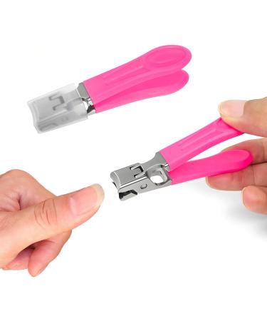 Nekoo Nail Clippers for Thick Nails - Ultra Sharp Curved Trimmer for Adults - Mid-Pink - Buy Online on GoSupps.com