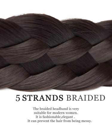 SEGO Braided Headband for Women - Adjustable Elastic Hair Band - Boho Style Synthetic Hairpiece - Wide Plaited Braids - Hair Accessories - M 4A - Buy Online on GoSupps.com