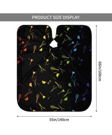 55x66 Inch Adult Barber Cape - Hairdresser Haircut Tool with Snap Closure | International Shipping Available - Buy Online on GoSupps.com