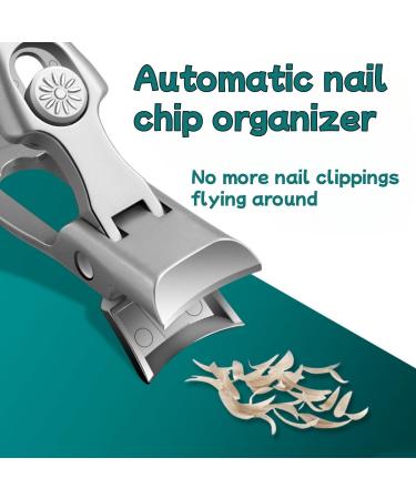 2024 New German Stainless Steel Nail Clippers for Men - Ultra Sharp Splashless Professional Black Nail Clippers - Buy Online on GoSupps.com