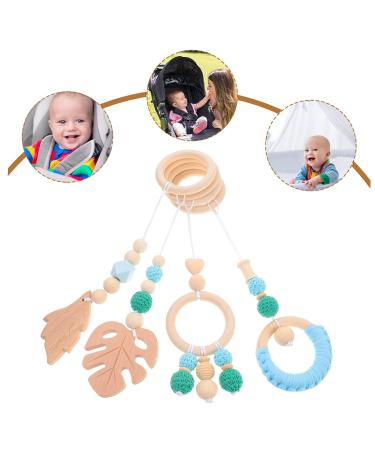 iBaseNice 4pcs Stroller Yarn Bead Pendant Rattles Crib Hanging Set - Buy Online on GoSupps.com