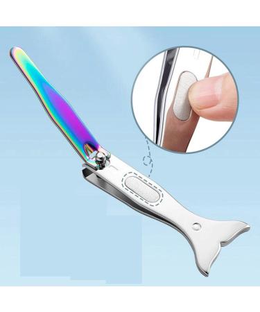 UNbit Nail Clipper Nail Clipper Nail Clipper Gradient Beauty Handle Large with File Nail Clipper Manicure Tool - Buy Online on GoSupps.com