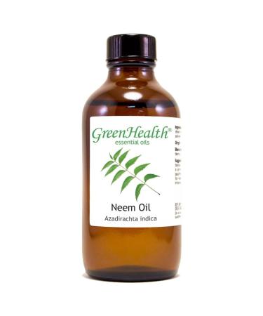 Neem 4 fl oz (118 ml) Glass Bottle w/Cap 100% Pure Essential Oil GreenHealth