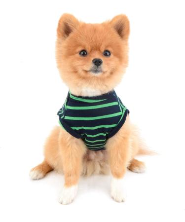 Shop Paidful Summer Clothing for Small Dogs & Cats - Classic Stripes Cotton T-Shirts & Vests for Puppies Boys & Girls - Buy Online on GoSupps.com