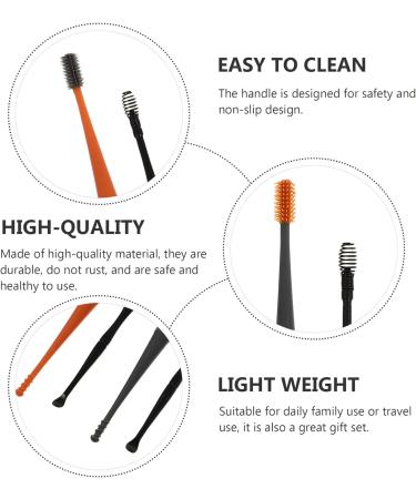 Double Massage Color Home Cleansing Tool Set - Portable Adult Spiral Tweezer for Care, Picnic & Wax Removal - 4 Sets - Buy Online on GoSupps.com