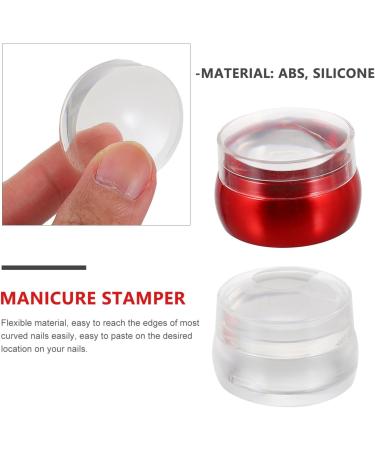 FOMIYES 2 Sets Nail Art Silicone Stamp Nail Art Stamper Silicone Stamping Tools Nail Stamper Silicone Nail Tools Nail Art Diy Tools Manicure Scrap Board Soft Head Die Nail Plate Seal Abs - Buy Online on GoSupps.com