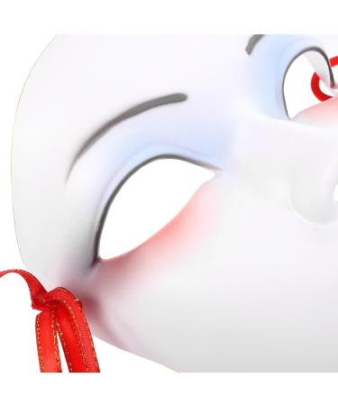 Holibanna Japanese Kabuki Mask - DIY White Torture Masquerade & Animal Craft Mask for Costumes Cosplay & Parties - Buy Online on GoSupps.com