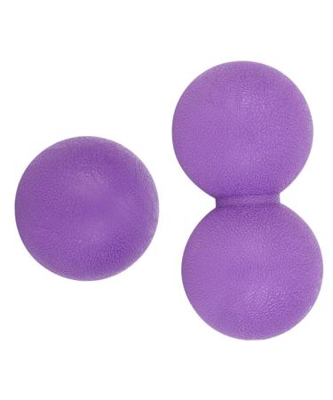 Magiclulu 2st yoga-ball back shoulder massage fascia muscle relaxation peanut massage muscle massager for at home deep tissue massage lacrosse fitness equipment household violet