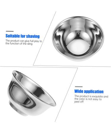 Angoily Stainless Steel Mixing Bowl - Ideal for Hair Dye Shaving Foam & Soap - Essential Shaving Tool & Accessories for Men - Buy Online on GoSupps.com