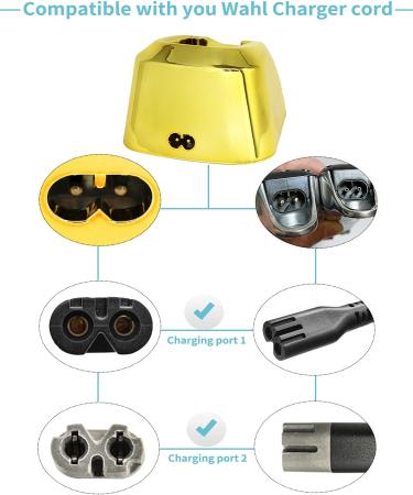 Hair Clippers Charging Stand KAYNWAY Professional Upgrade Charger Dock for Wahl Cordless 5-Star Magic Clip Senior Rapid Clip Sterling-4 Clipper Charging Base Station (Gold) - Buy Online on GoSupps.com